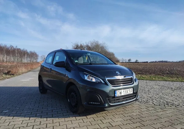 peugeot Peugeot 108 cena 30500 przebieg: 122000, rok produkcji 2017 z Wrocław